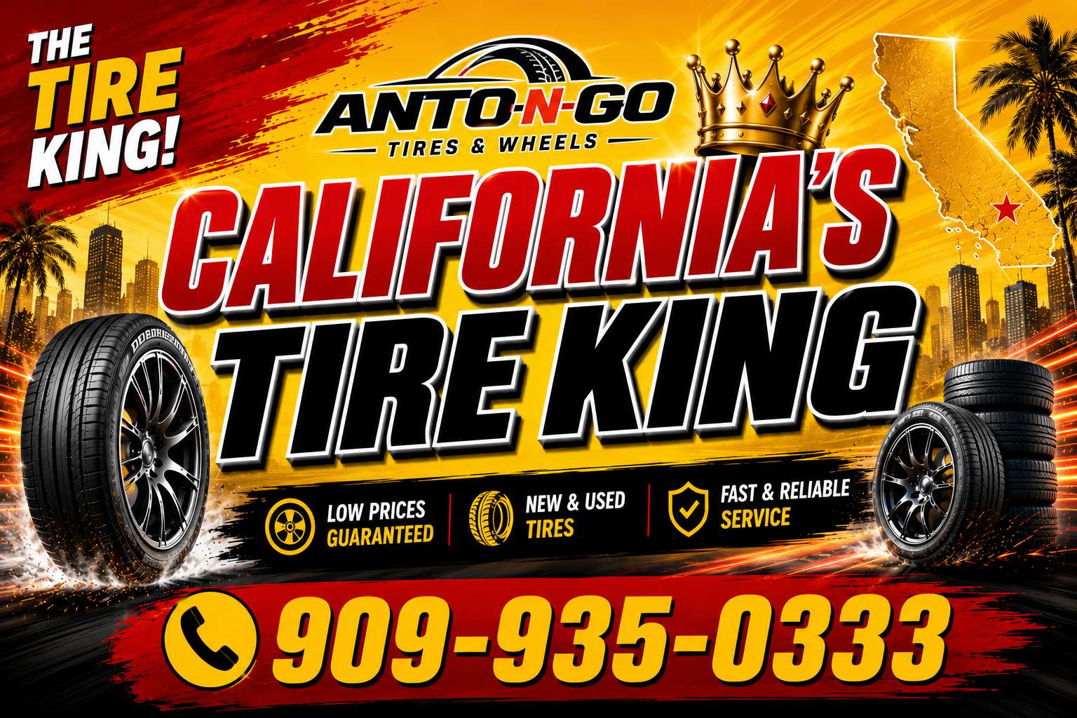 Banner promocional de California Tire King